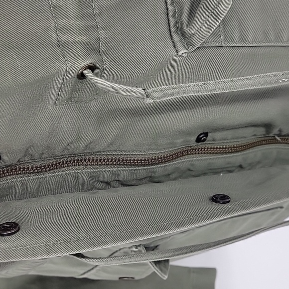 LOFT Outlet Womens Green Utility/ Cargo Hooded Jacket 100% Cotton Size M - Picture 6 of 12